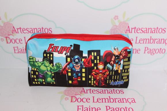 Necessaire / Estojo Os Vingadores Cute