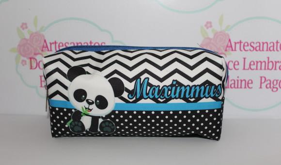 Necessaire / Estojo Panda Rosa