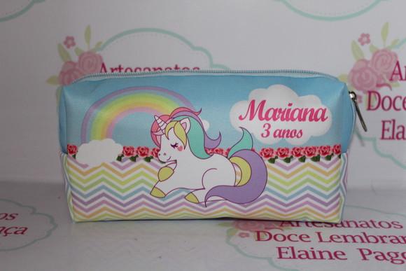 Necessaire / Estojo Unicórnio