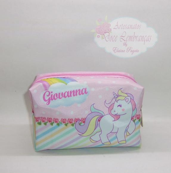 Necessaire / Estojo Unicórnio