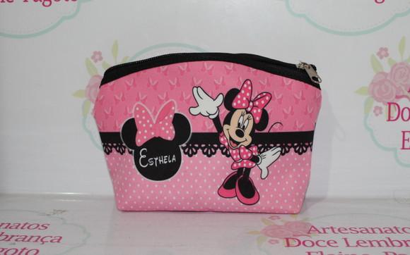 Necessaire Oval Minnie Rosa