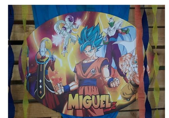 Placa Elipse MDF Dragon Ball