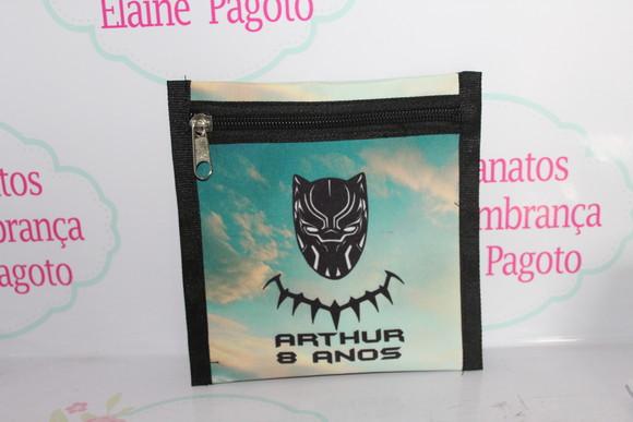 Porta Documentos / Mini Necessaire Pantera Negra