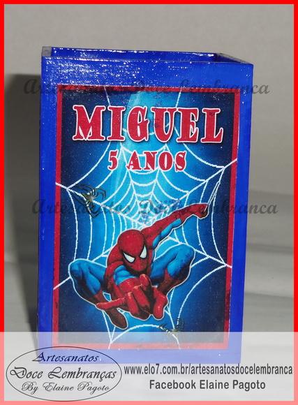 Porta Lápis Homem Aranha