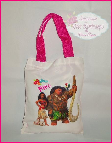 Sacola em Tecido Moana 28x20