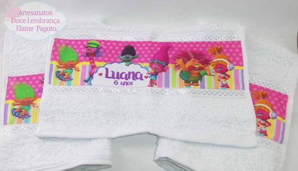 Toalha Lavabo Trolls