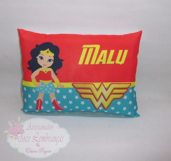 Travesseiro 28X20 Mulher Maravilha