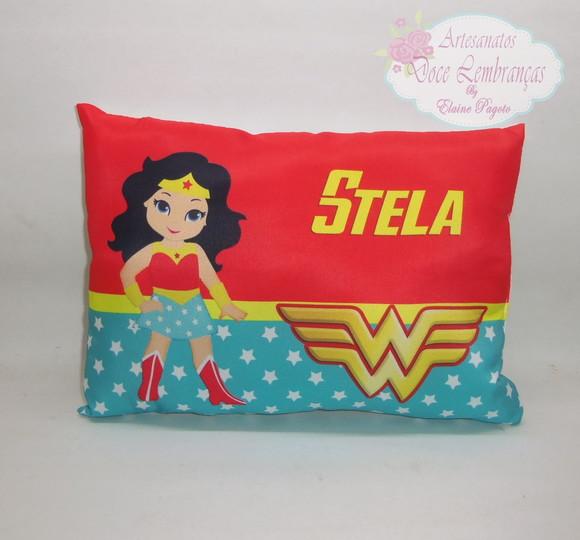 Travesseiro 28X20 Mulher Maravilha