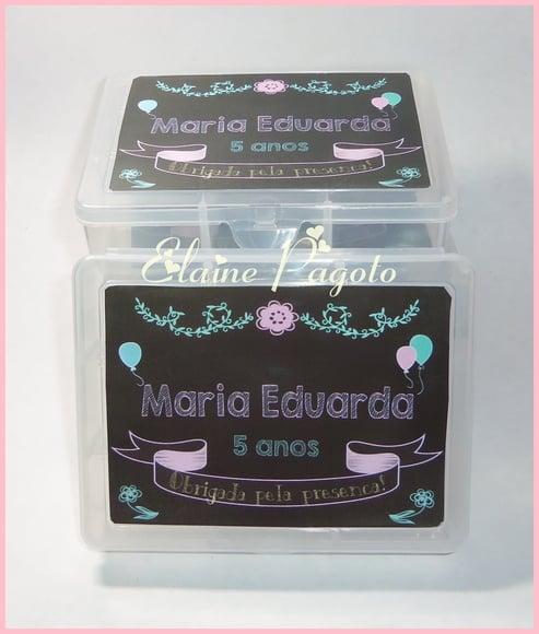 Caixa organizadora chalkboard