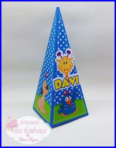 Caixa Piramide Galinha Pintadinha