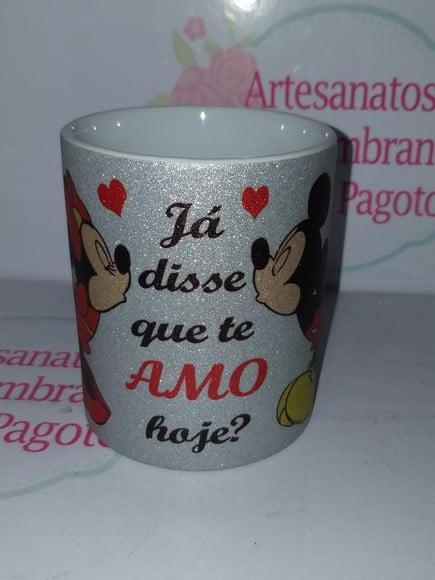 Caneca c/ Glitter Dia dos Namorados