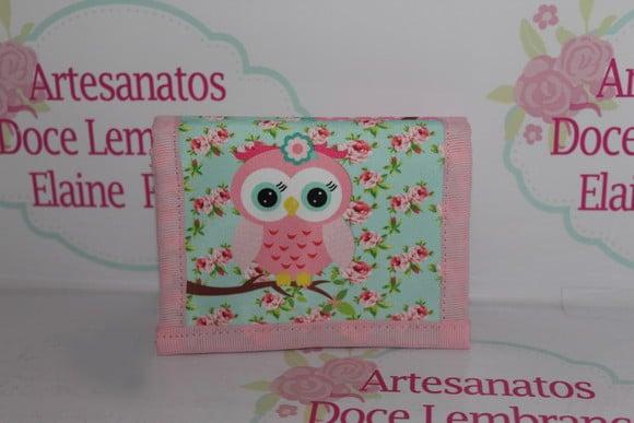 Carteira Infantil Corujinha
