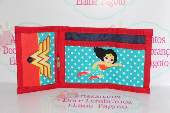 Carteira Infantil Mulher Maravilha
