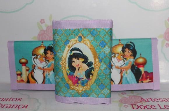 Carteira Infantil Princesa Jamine 50 Unidades