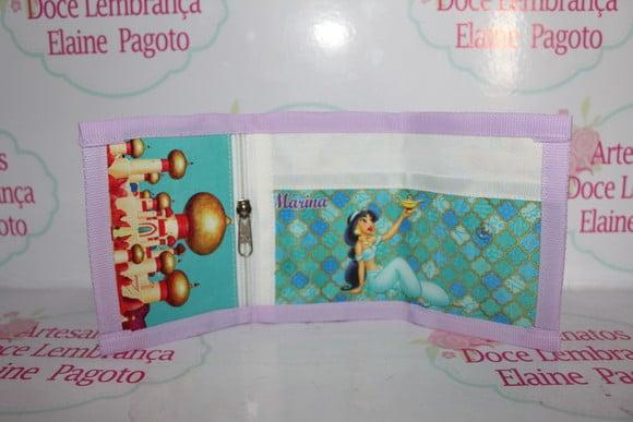 Carteira Infantil Princesa Jamine 50 Unidades