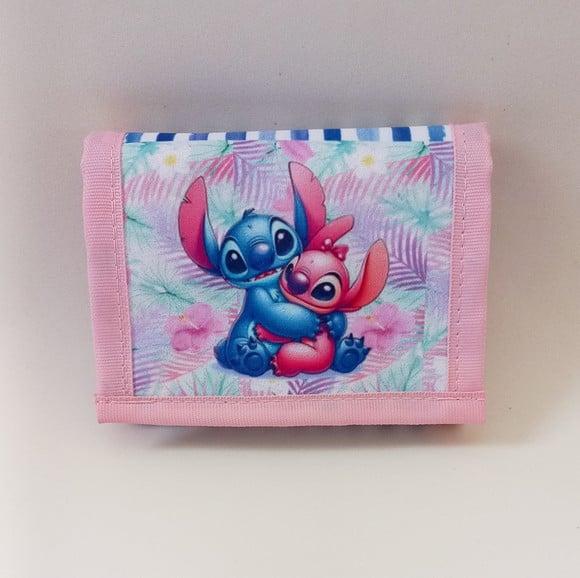 Carteira Infantil Stitch e Angel 50 Unidades