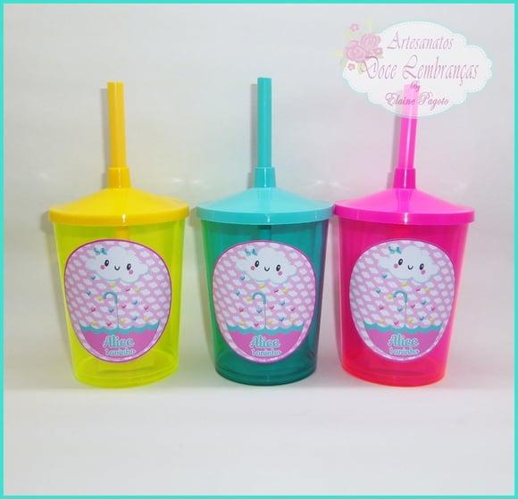 Copo Shake 300ml Chuva de Amor