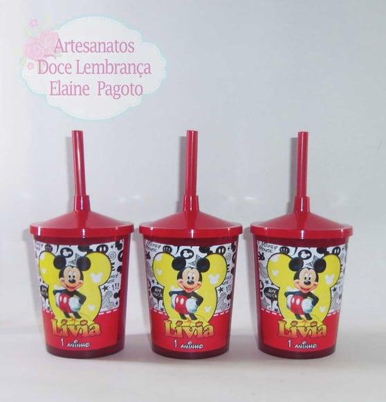 Copo Shake 300ml Mickey e Minnie