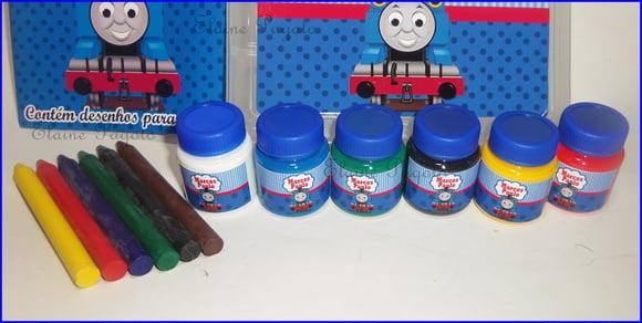 Kit colorir na caixa organizadora!