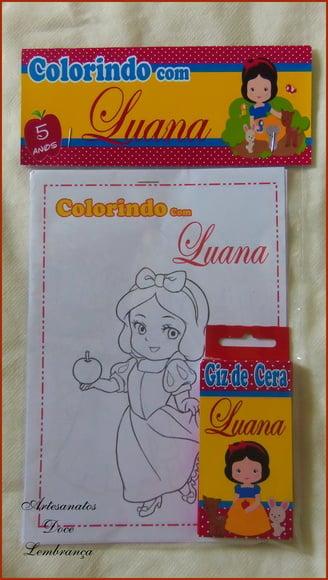 Kit de Colorir Branca de Neve!