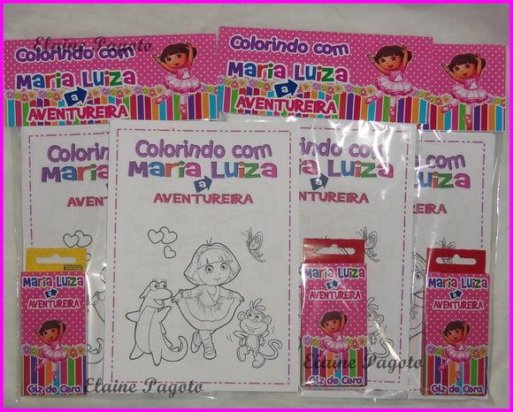 Kit de Colorir Dora A Aventureira