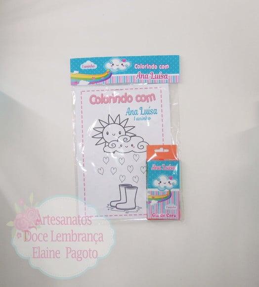 Kit de Colorir Chuva de Amor