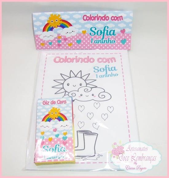 Kit de Colorir Chuva de Amor
