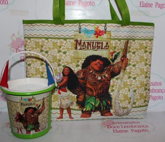 Kit Praia Moana -bolsa +baldinho de Praia
