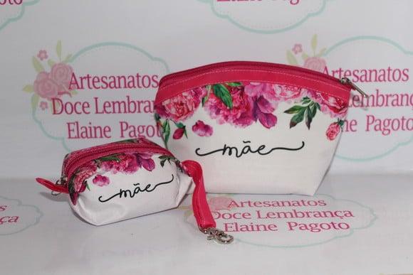 Kit Necessaire Dia das Mães e Porta Moedas