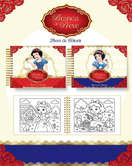 Livro de Colorir Princesa - 50 Desenhos A5