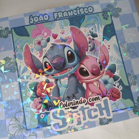 Livro de Colorir Stitch Menina - 50 Desenhos A5