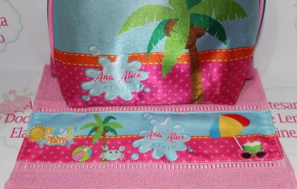 Mochila Simples Pool Party + toalha