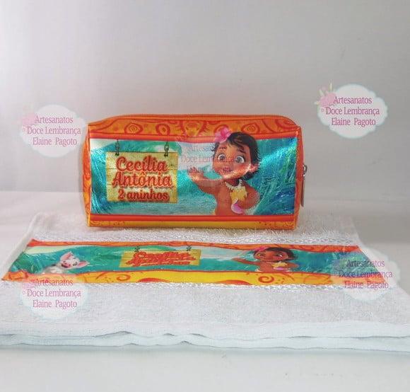Necessaire / Estojo + Toalha Moana Baby