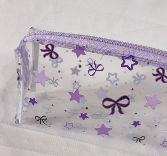 Necessaire / Estojo em Plástico Cristal Floral