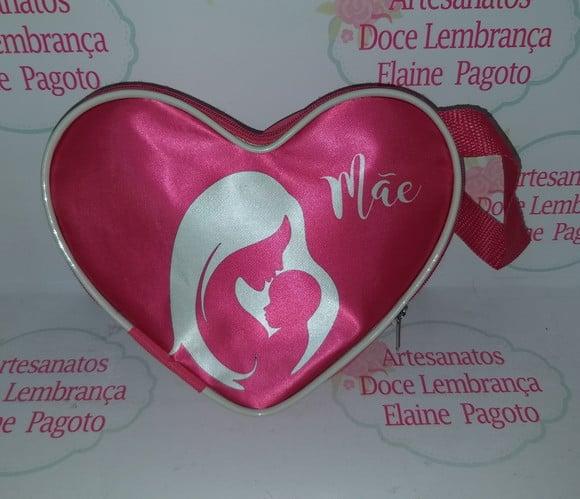 Necessaire Coração Dia das Mães