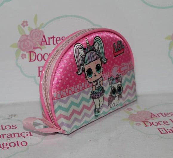 Necessaire Oval LOL Unicórnio