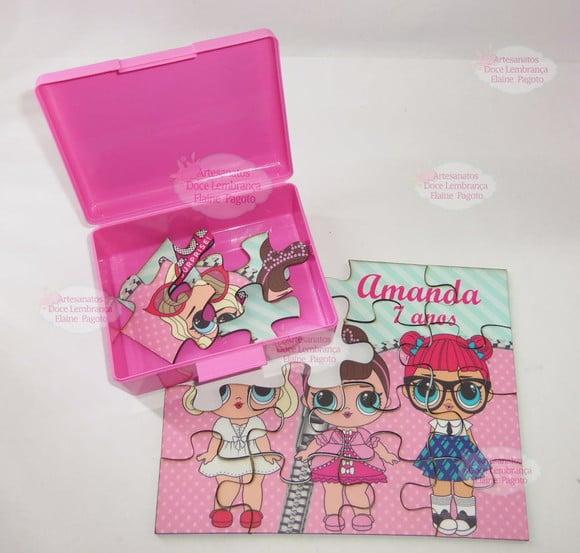 Quebra Cabeças em MDF LOL Surprise na Caixa