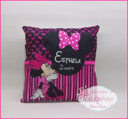 Almofada Personalizada Minnie Rosa