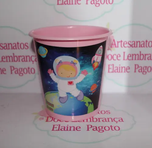 Balde de Pipoca 1l Astronauta