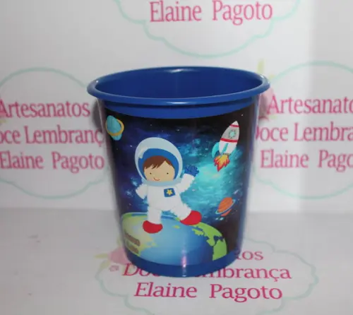 Balde de Pipoca 1l Astronauta