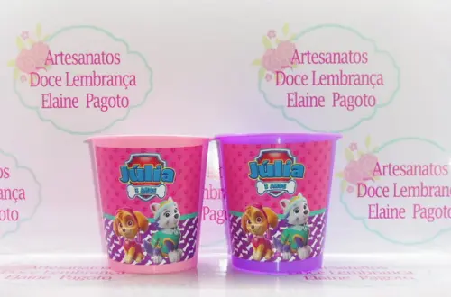 Balde de Pipoca 1l Skye Patrulha Canina