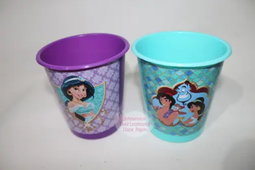 Balde de Pipoca 1l Princesa Jasmine