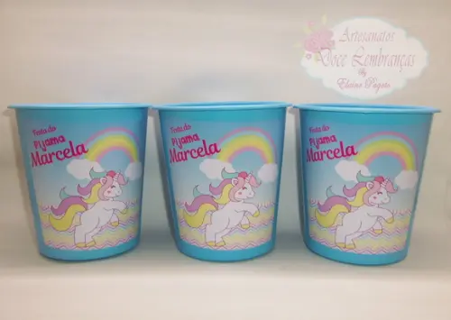 Balde de Pipoca 1l Unicórnio