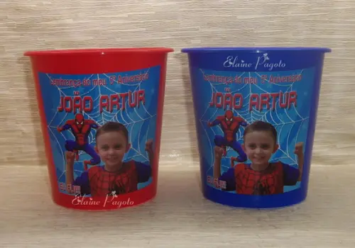 Balde de Pipoca Homem Aranha