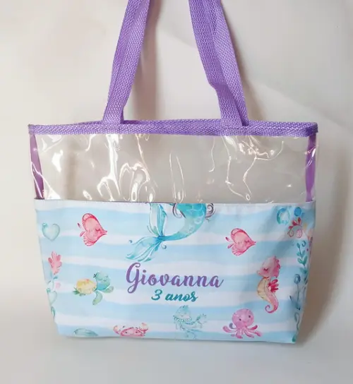 Bolsa Praia Fundo do Mar Meninas