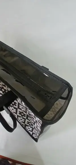 Bolsa Praia Margaridas Black e White