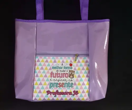 Bolsa Sacola p/ Professoras Lilás