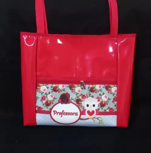 Bolsa Sacola p/ Professoras Vermelha