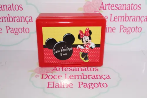 Caixa Box - Marmitinha Minnie Vermelha