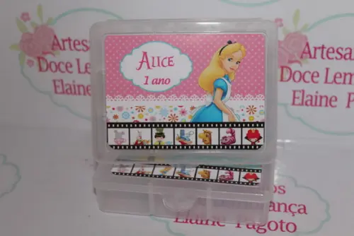 Caixa Organizadora 6 Divisórias Alice no País das Maravilhas